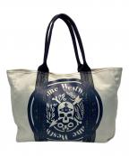 Vivienne Westwoodヴィヴィアンウエストウッド）の古着「キャンバストートバッグ」｜ベージュ×ネイビー