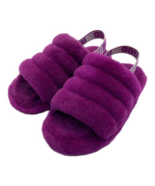 UGG（アグ）UGG (アグ) FLUFF YEAH SLIDE パープル サイズ:23の古着・服飾アイテム