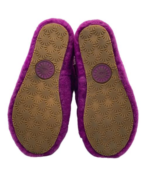 UGG（アグ）UGG (アグ) FLUFF YEAH SLIDE パープル サイズ:23の古着・服飾アイテム