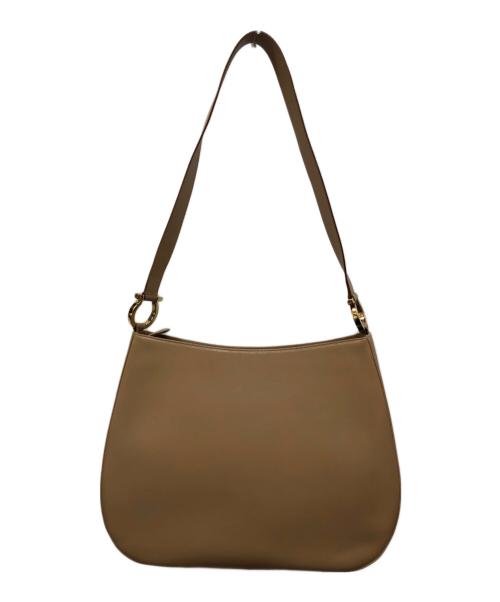 Salvatore Ferragamo（サルヴァトーレ フェラガモ）Salvatore Ferragamo (サルヴァトーレ フェラガモ) ガンチーニストラップショルダーバッグ ベージュの古着・服飾アイテム