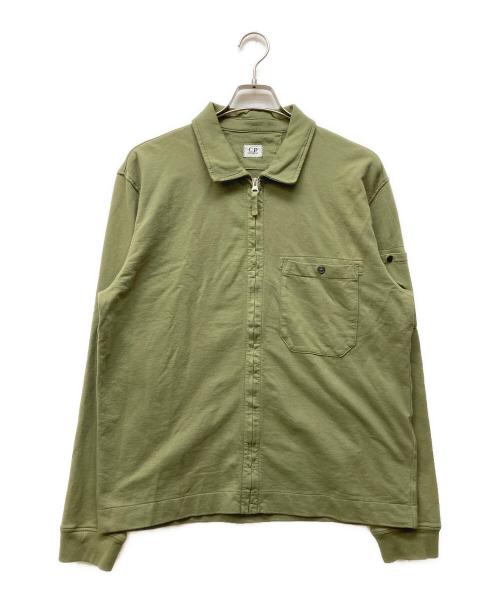 C.P COMPANY（シーピーカンパニー）C.P COMPANY (シーピーカンパニー) レンズデティールオーバーシャツ カーキ サイズ:Lの古着・服飾アイテム
