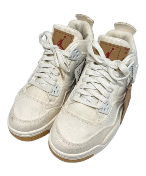 NIKE（ナイキ）NIKE (ナイキ) LEVI'S (リーバイス) AIR JORDAN 4 RETRO ホワイト サイズ:23.5ｃｍの古着・服飾アイテム