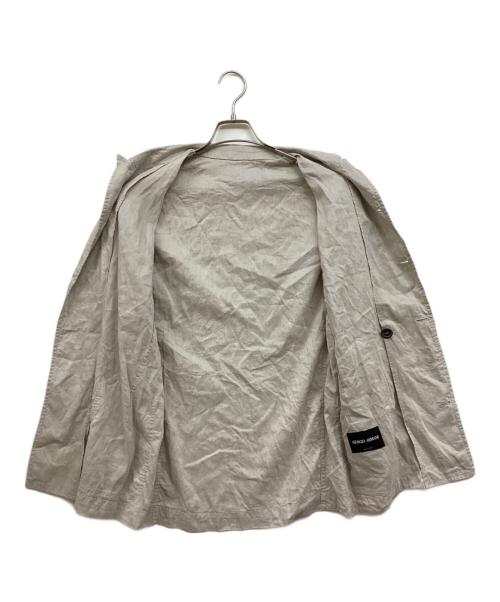 GIORGIO ARMANI（ジョルジョアルマーニ）GIORGIO ARMANI (ジョルジョアルマーニ) リネンシルクダブルジャケット ベージュ サイズ:48の古着・服飾アイテム