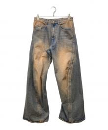 NVRFRGT（ネヴァーフォーゲット）の古着「3D Twisted Jeans」｜インディゴ