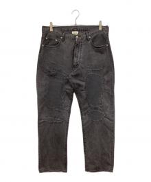 NEXUSVII×MERCURY（ネクサスセブン×マーキュリ）の古着「ダメージ加工デニムパンツ」｜ブラック