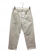stussyステューシー）の古着「OVERDYED BIG OL JEAN デニムパンツオーバーダイ・ビッグ・オル・ジーン」｜ホワイト
