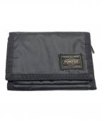 PORTERポーター）の古着「CAPSULE WALLET 三つ折り財布」｜ブラック