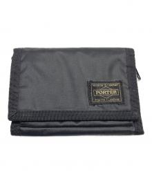 PORTER（ポーター）の古着「CAPSULE WALLET 三つ折り財布」｜ブラック
