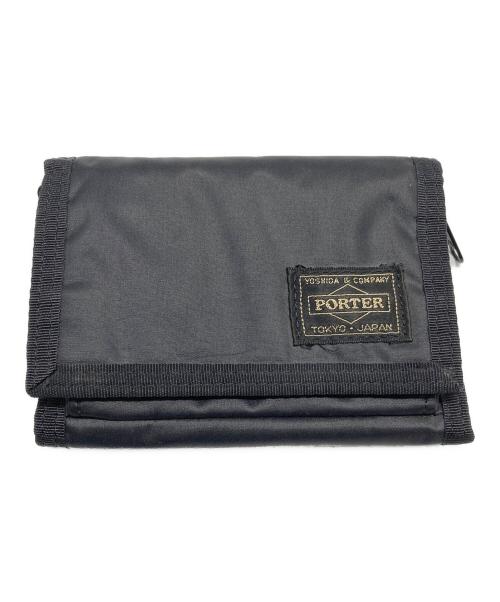 PORTER（ポーター）PORTER (ポーター) CAPSULE WALLET 三つ折り財布 ブラックの古着・服飾アイテム