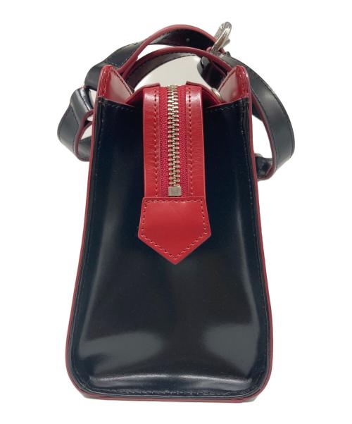 Vivienne Westwood（ヴィヴィアンウエストウッド）Vivienne Westwood (ヴィヴィアンウエストウッド) TINY ORB トートバッグ ブラック×レッドの古着・服飾アイテム