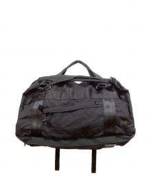 PORTER（ポーター）の古着「3WAY DUFFLE BAG BOOTH PACK Ⅿ」｜ブラック