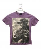 Hysteric Glamour×ANDY WARHOLヒステリックグラマー×アンディウォーホル）の古着「フォトVネックTシャツ」｜パープル