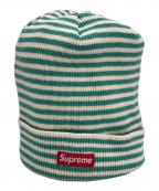 SUPREMEシュプリーム）の古着「12SS STRIPE BEANIE」｜グリーン