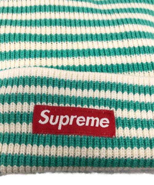 SUPREME（シュプリーム）Supreme (シュプリーム) 12SS STRIPE BEANIE グリーンの古着・服飾アイテム