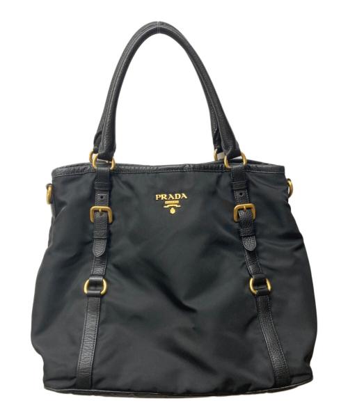 PRADA（プラダ）PRADA (プラダ) TESSUTO VIT DAI 2WAYバッグ ブラックの古着・服飾アイテム