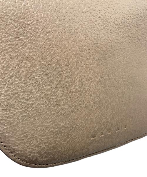 MARNI（マルニ）MARNI (マルニ) レザーショルダーバッグ ベージュの古着・服飾アイテム