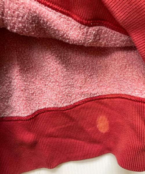 RRL（ダブルアールエル）RRL (ダブルアールエル) ロゴプリント 後付けフーディ レッド サイズ:Lの古着・服飾アイテム