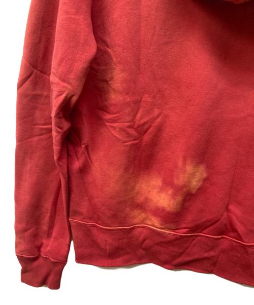 RRL（ダブルアールエル）RRL (ダブルアールエル) ロゴプリント 後付けフーディ レッド サイズ:Lの古着・服飾アイテム