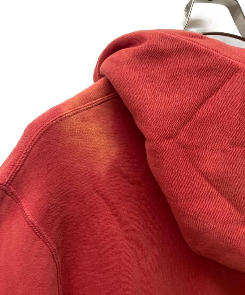 RRL（ダブルアールエル）RRL (ダブルアールエル) ロゴプリント 後付けフーディ レッド サイズ:Lの古着・服飾アイテム
