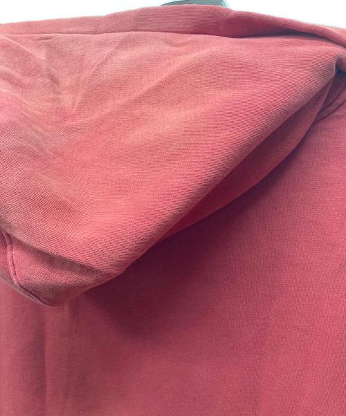 RRL（ダブルアールエル）RRL (ダブルアールエル) ロゴプリント 後付けフーディ レッド サイズ:Lの古着・服飾アイテム