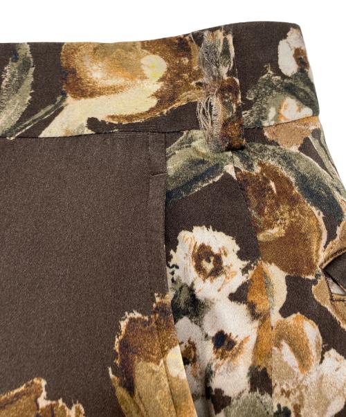 JUNYA WATANABE COMME des GARCONS（(ジュンヤワタナベ コムデギャルソン）JUNYA WATANABE COMME DES GARCONS ((ジュンヤワタナベ コムデギャルソン) 19AW 花柄ワイドパンツ ブラウン サイズ:Sの古着・服飾アイテム