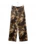 JUNYA WATANABE COMME DES GARCONS（(ジュンヤワタナベ コムデギャルソン）の古着「19AW 花柄ワイドパンツ」｜ブラウン