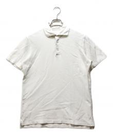 Cruciani（クルチアーニ）の古着「鹿の子ポロシャツ」｜ホワイト