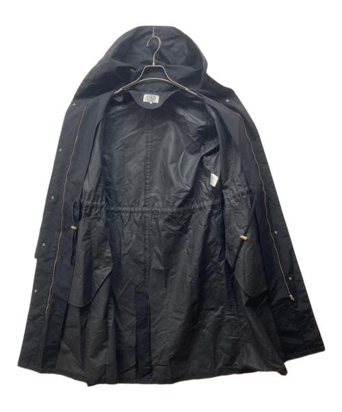 J.PRESS（ジェイプレス）J.PRESS (ジェイプレス) 【撥水加工】スパンナイロンタッサー フーデッドコート ブラック サイズ:11の古着・服飾アイテム