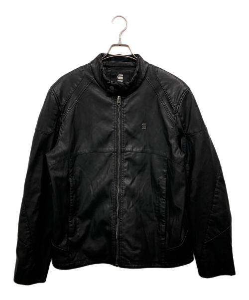 G-STAR RAW（ジースターロゥ）G-STAR RAW (ジースターロゥ) MOTAC-0 BIKER JKT ブラック サイズ:Lの古着・服飾アイテム