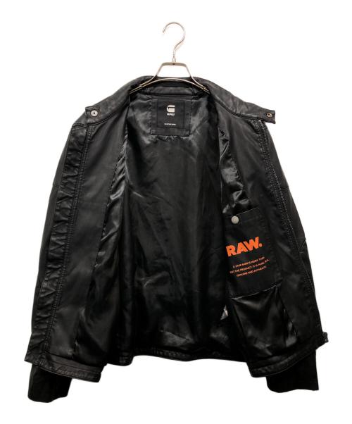 G-STAR RAW（ジースターロゥ）G-STAR RAW (ジースターロゥ) MOTAC-0 BIKER JKT ブラック サイズ:Lの古着・服飾アイテム