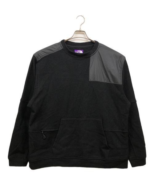 THE NORTHFACE PURPLELABEL（ザ・ノースフェイス パープルレーベル）THE NORTHFACE PURPLELABEL (ザ・ノースフェイス パープルレーベル) Wool Field Pullover Crewneck ブラック サイズ:XLの古着・服飾アイテム