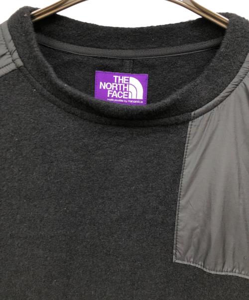 THE NORTHFACE PURPLELABEL（ザ・ノースフェイス パープルレーベル）THE NORTHFACE PURPLELABEL (ザ・ノースフェイス パープルレーベル) Wool Field Pullover Crewneck ブラック サイズ:XLの古着・服飾アイテム