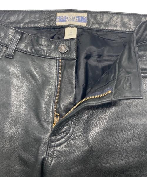 GAP（ギャップ）GAP (ギャップ) オールドレザーパンツ ブラック サイズ:30の古着・服飾アイテム