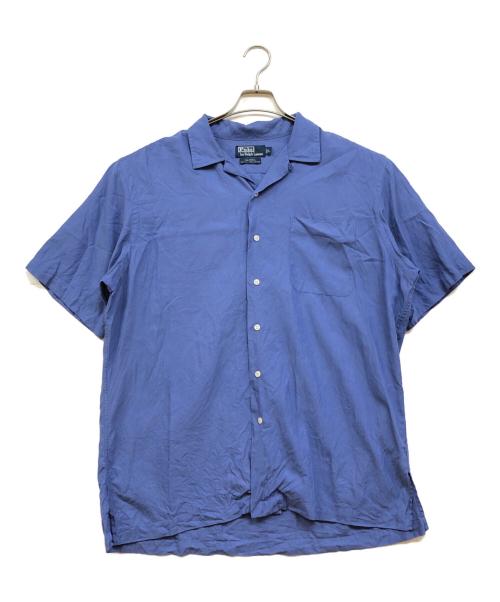 POLO RALPH LAUREN（ポロ・ラルフローレン）POLO RALPH LAUREN (ポロ・ラルフローレン) CALDWELL オープンカラーシャツ ブルー サイズ:Lの古着・服飾アイテム