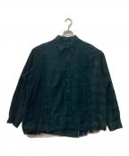 Needlesニードルズ）の古着「Flannel Shirt 7 Cuts Wide Shirt」｜グリーン