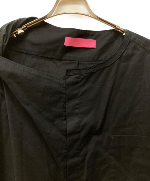 Y's PINK（ワイズ ピンク）Y's PINK (ワイズ ピンク) アシンメトリーシャツワンピース ブラック サイズ:2の古着・服飾アイテム