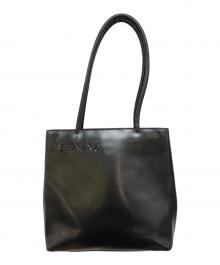 PRADA（プラダ）の古着「レザートートバッグ」｜ブラック