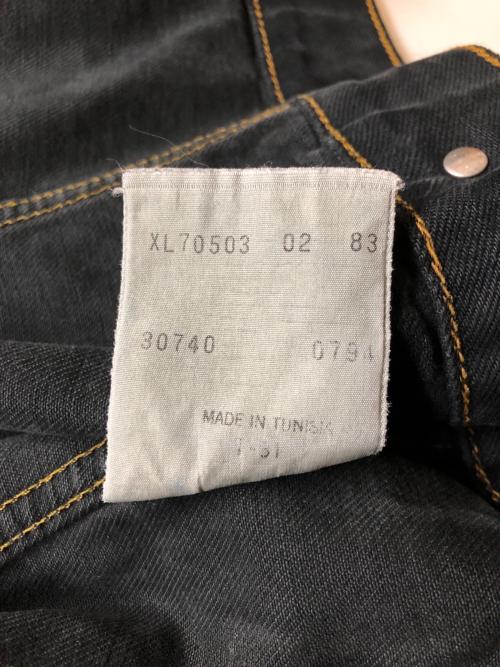 LEVI'S（リーバイス）LEVI'S (リーバイス) チュニジア製 後染めトラッカージャケット ブラック サイズ:XLの古着・服飾アイテム
