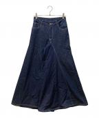 MM6 Maison Margielaエムエムシックスメゾンマルジェラ）の古着「FLARED DENIM PANT」｜インディゴ