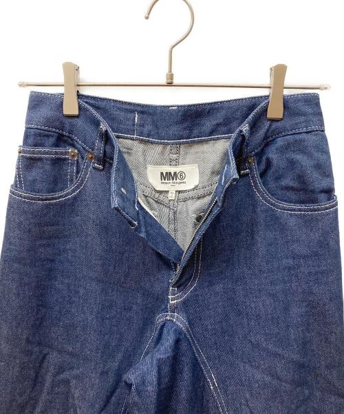 MM6 Maison Margiela（エムエムシックスメゾンマルジェラ）MM6 Maison Margiela (エムエムシックスメゾンマルジェラ) FLARED DENIM PANT インディゴ サイズ:36の古着・服飾アイテム