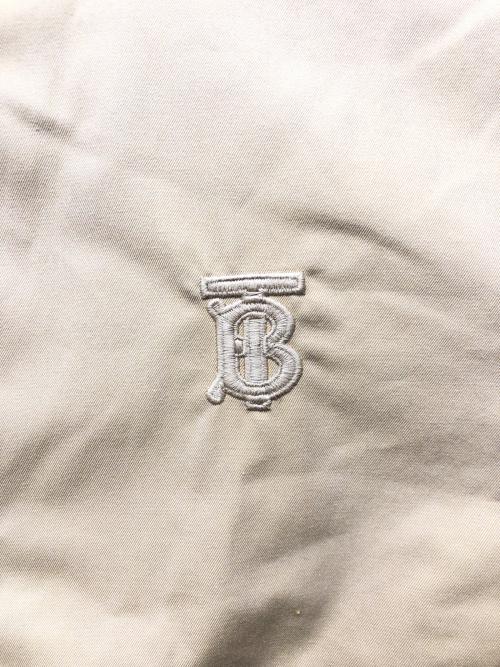 BURBERRY（バーバリー）BURBERRY (バーバリー) アイコンストライプ ディテール コットンギャバジン ハリントンジャケット ベージュ サイズ:46の古着・服飾アイテム