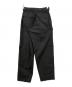 ISSEY MIYAKE MEN (イッセイミヤケメン) アーカイブベルト付センタープレスコットンパンツ ブラック サイズ:S~M：15000円