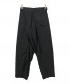 ISSEY MIYAKE MENイッセイミヤケメン）の古着「アーカイブセンタープレス変形パンツ」｜ブラック