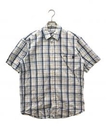stussy（ステューシー）の古着「オールド半袖チェックシャツ」｜ブルー