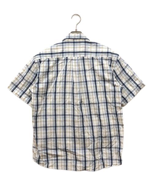 stussy（ステューシー）stussy (ステューシー) オールド半袖チェックシャツ ブルー サイズ:Sの古着・服飾アイテム