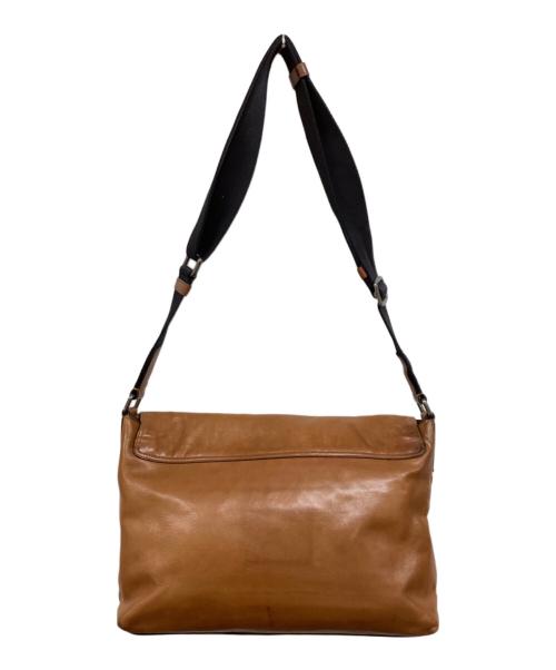 COACH（コーチ）COACH (コーチ) レザーメッセンジャーバッグ ブラウンの古着・服飾アイテム