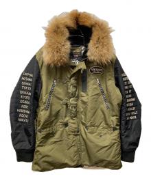 VANSON（バンソン）の古着「N-3Bフライトジャケット」｜グリーン×ブラック
