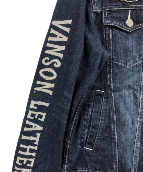 VANSON（バンソン）VANSON (バンソン) デニムワッペンつなぎ ブルー サイズ:Lの古着・服飾アイテム