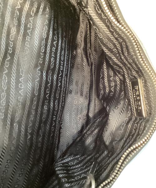 PRADA（プラダ）PRADA (プラダ) キツティングチェーンショルダーバッグ スカイブルーの古着・服飾アイテム