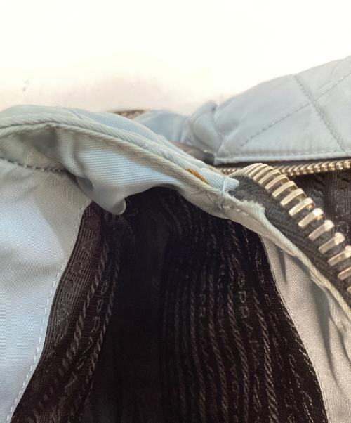 PRADA（プラダ）PRADA (プラダ) キツティングチェーンショルダーバッグ スカイブルーの古着・服飾アイテム